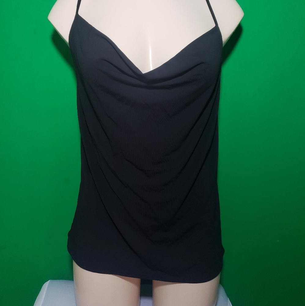 PARIS Altier & Others Black Cowl Front Cami Top